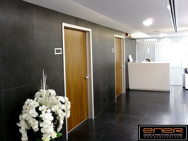 Alüminyum kasalı, Cam ve Ahşap kanatlı kapılar